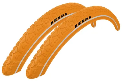 Produktbild von 2x Kenda Khan 28 Zoll Reifen 40-622 K-935 Reflex Orange