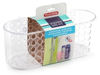 Produktbild von PlasticForte Duschstander - Saugnapfe - transparent - 26 cm