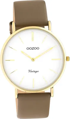Produktbild von Oozoo Leder Damen Uhr C20222 Analog Quarzuhr Armband braun Vintage Series D2UOC20222