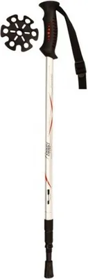 Produktbild von Wanderstift verstellbar 63-135 cm Silber/Rot 1 Stück