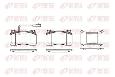 Produktbild von REMSA Bremsbeläge Satz Vorne Bremsklötze für ALFA ROMEO 159 Sportwagon (939) 0666.51