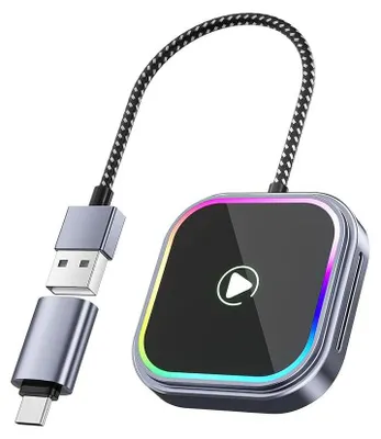 Produktbild von Kabelloser Bluetooth-Autoradio-Adapter für Apple Carplay und Android Auto – USB-C