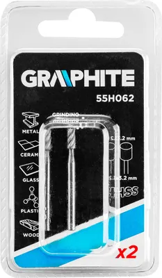 Zdjęcie produktu dla GRAPHITE Frez HSS walec 3.2 mm, trzpień 3.2 mm, 2 szt.