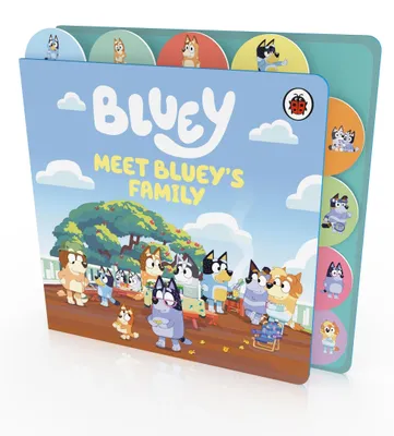 Zdjęcie produktu dla Bluey: Poznaj rodzinę Bluey: Książka planszowa z zakładkami