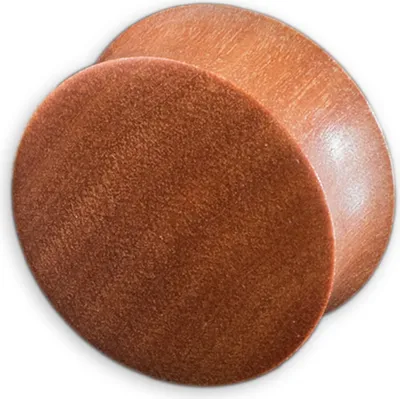 Produktbild von viva-adorno 1 Stück 18mm Double Flared Flesh Plug Tunnel aus Holz verschiedene Holzarten zur Auswahl Größe 2 - 30mm WP1,Saba Holz