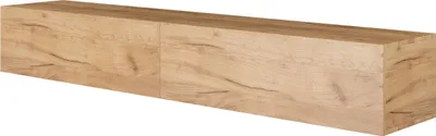 Produktbild von WEST TV-Lowboard 200 cm (2x 100cm), wandhängend, mit Stauraum, Gold Eiche