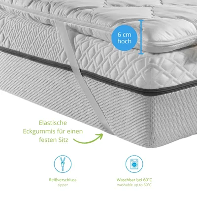 Produktbild von ergonomischer Komfortschaum Topper, 90 x 190 cm, für alle Matratzen, Bodyprotect