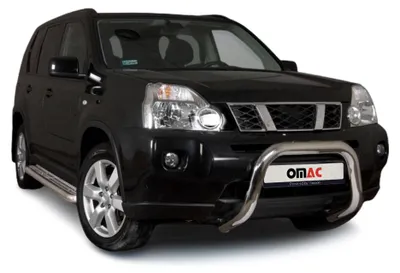 Image de Pare-Buffle Avant Pour Nissan X-Trail 2010-2014 en Acier Inoxy Argent