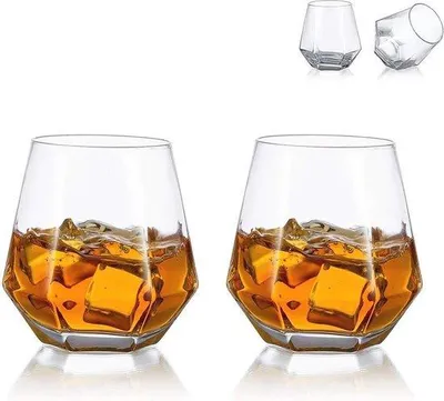 Produktbild von Geometrische Whiskeygläser-Set 2er 300ml