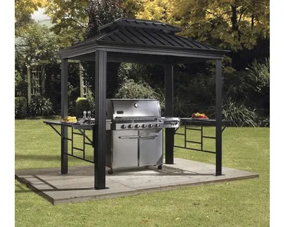 Obrázek produktu pro Sojag pavilon Messina BBQ 6x8 antracit 179 x 292 x 262 cm (D x Š x V) Hliník