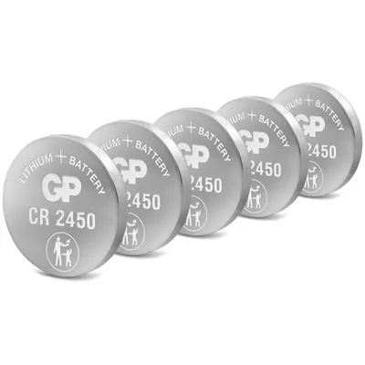 Produktbild von CR2450 GP Lithium Knopfzelle 3V 5 Stück