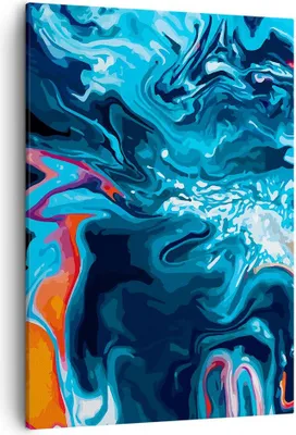 Produktbild von Bild auf Leinwand - Leinwandbild - Einteilig - Abstraktion modern - 50x70cm - Wand Bild - Wanddeko - Wandbilder - Leinwanddruck - Wanddekoration - Leinwand bilder - Wandbild - PA50x70-4085