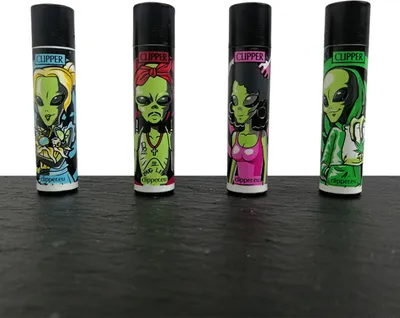 Produktbild von Clipper Feuerzeuge - 4er Set: Alien #2