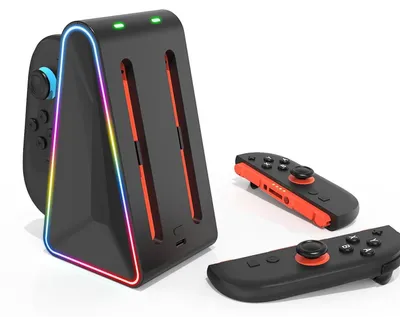 Produktbild von Für Nintendo Switch 2 4 in 1 Controller Ladestation LED Aufbewahrungsstation