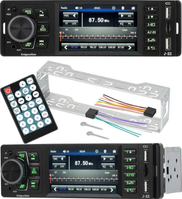 Produktbild von Kruger&Matz Autoradio 4" Bluetooth USB AUX 1 DIN