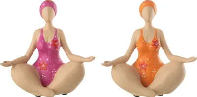 Produktbild von J-Line Frau Yoga Sitzend Polyresin Mix 2 Sortiert