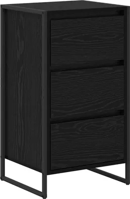 Produktbild von vidaXL Sideboard Schwarz Eichen-Optik 42 x 36 x 75,5 cm Holzwerkstoff
