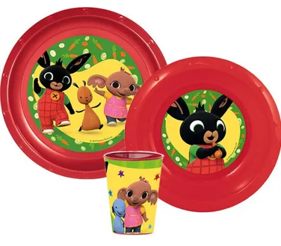 Immagine prodotto di Set di stoviglie per bambini in plastica Bing Waving