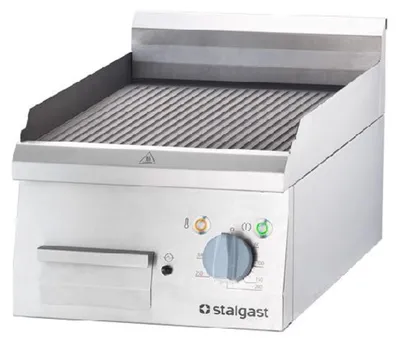 Produktbild von Elektro-Griddleplatte als Tischgerät - 400x700mm - gerillte Grillfläche