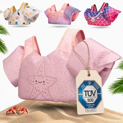 Image de KIDVERSE : Gilet de natation pour enfants de 3 à 6 ans - Qualité testée - Gilet de natation avec flotteurs pour enfants - Aide à la natation pour garçons et filles jusqu'à 30 kg - Gilet de flottaison - Entraînement à la natation
