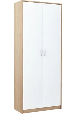 Obrázok produktu pre Policová šatníková skriňa LUBA - šírka 74 cm, dub sonoma / biela