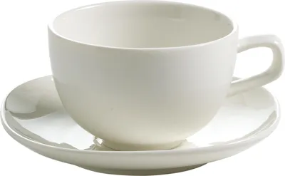 Produktbild von Maxwell & Williams Bisou Tasse mit Untertasse, Kaffeetasse, Teetasse, Porzellan, Weiß, P73322