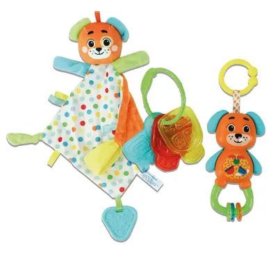 Productafbeelding van Clemmy baby - Mijn eerste knuffel - Een hondje in een cadeauverpakking