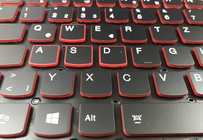 Zdjęcie produktu dla GERMAN - Klawiatura Klawiatura z podświetleniem, bez ramki, kompatybilna z Lenovo IdeaPad Y700-15