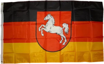 Produktbild von trends4cents  - Flagge NIEDERSACHSEN MIT WAPPEN Fahne, 90 x 150 cm