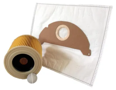 Produktbild von 10 Vlies Staubsaugerbeutel + 1 Patronenfilter für Kärcher A 2004