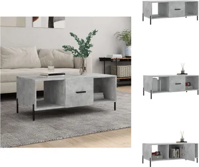 Produktbild von vidaXL Couchtisch Betongrau 102x50x40 cm Holzwerkstoff -  Couchtische