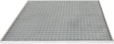 Produktbild von Gitterrostpodeste 30 x 30 mm, feuerverzinkt, rutschhemmend - Länge: 1000 mm, Breite: 1000 mm