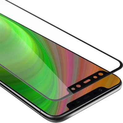 Produktbild von Cadorabo Panzerfolie für Xiaomi Pocophone F1 Schutzfolie in Schwarz Vollbild Folie Tempered Display Schutzglas