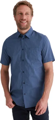 Produktbild von Stooker Men HUDSON Herren Kurzarm-Hemd Regular Fit XXXL blue minimal