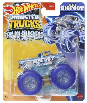 Produktbild von BIGFOOT 4x4x4 Power Smashers Monster Trucks Hot Wheels Mattel Auto Diecast 1:64