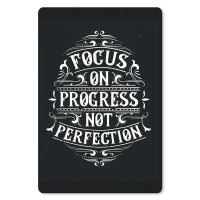 Produktbild von MuchoWow® Mauspad Mousepad Motivation - Retro - Zitat 18x27 cm - Mousepads - Maus Mat - Pad - Mausunterlage