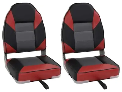 Obrázek produktu pro Sedadla do auta, vysoké opěradlo, skládací design, červená a černá barva