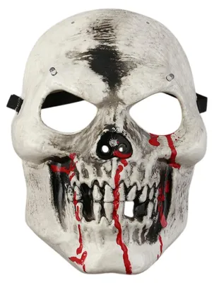 3D Skelettmaske mit beweglichem Kiefer, Latex, Halloween