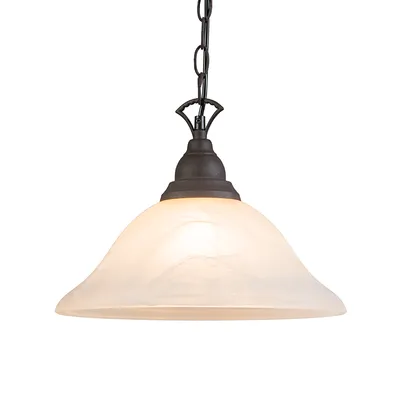 Produktbild von Trio Leuchten - Landhaus I Vintage Pendelleuchte I Pendellampe I Hängelampe I Pendellampe I Pendelleuchte I Lampe I Leuchte Dallas 1 rostbraun I Wohnzimmer I Schlafzimmer - Metall Rund - LED geeignet E27
