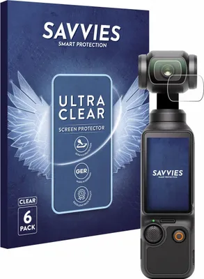 Produktbild von 6x Für DJI Osmo Pocket 3 (Linse) Schutzfolie Savvies Displayschutz Display Schutz Folie Klar Transparent
