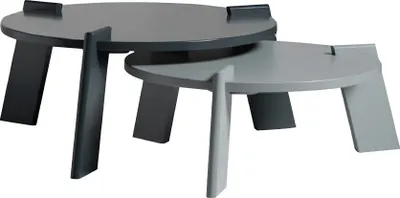 Immagine prodotto di Tavolino Tavolino da salotto Tavolino da salotto Tavolino di legno grigio Tavolino di design