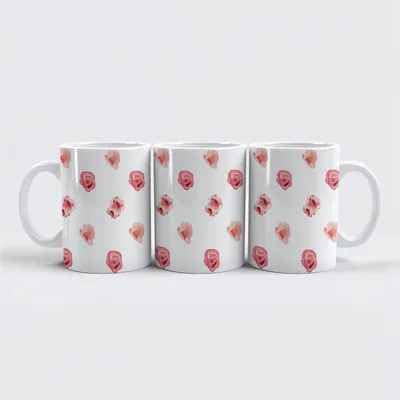 Produktbild von raxxa Premium-Tasse "Rosenmuster"
