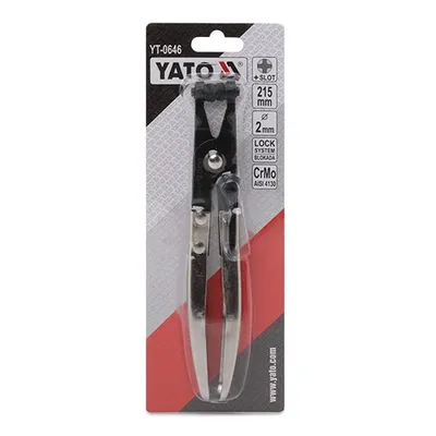 Produktbild von Yato YT-0646, Schlauchschellenzange, 2 mm, 4 cm, Stahl, Metall, Edelstahl