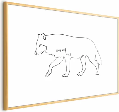 Produktbild von Posterpapier Poster - Wolf 60x40 cm Tiere g-A-0169-ao-a