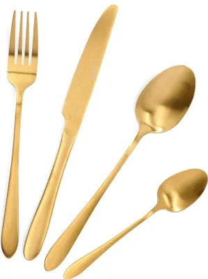 Produktbild von Besteckset Besteck Essbesteck ABELE 16-teilig Messer Gabel Esslöffel Teelöffel HOMLA