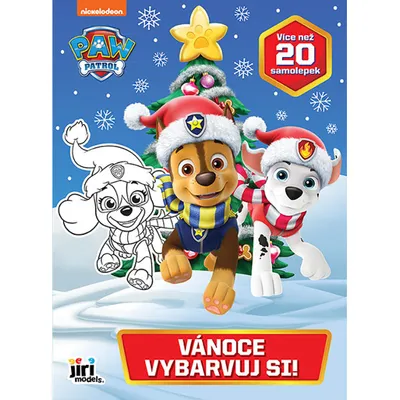 Obrázok produktu pre Tlapková patrola Vianoce Vyfarbuj si!