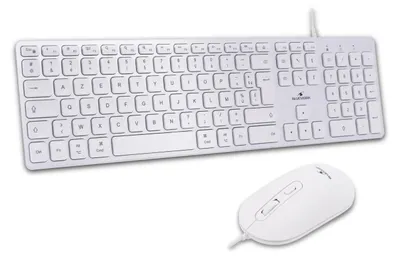 Immagine prodotto di Tastiera + mouse con cavo. Compatibile con Mac. - Bluestork