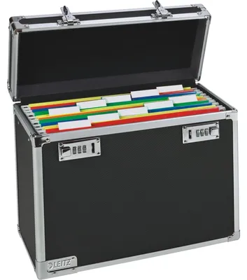 Produktbild von Leitz Hängebox 67160095 DIN A4 max. 15Mappen schwarz/chrom