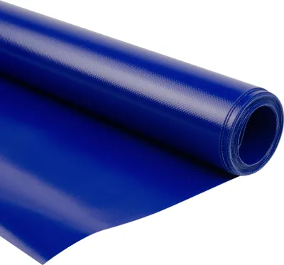 Produktbild von 300 cm PVC Plane 680 g/m2 blau – Meterware, schwer entflammbar