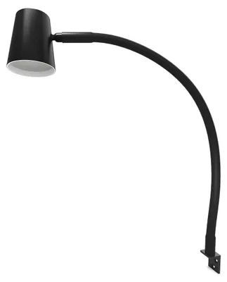 LED-Leseleuchte schwarz, warmweiß, dimmbar, flexibel